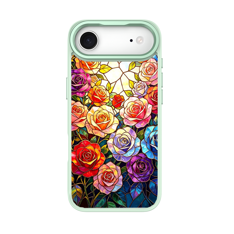 Rainbow Rose Mosaic