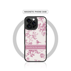 Case & Plate Series - Pink Toile Bird