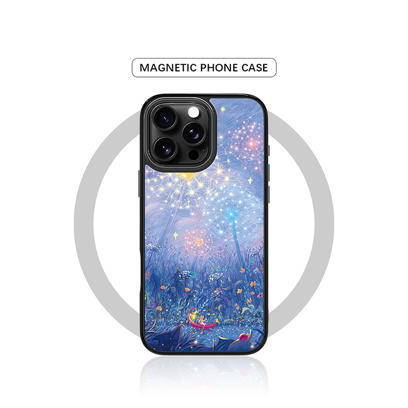 Case & Plate Series - Dreamy Dandelion Night Sky