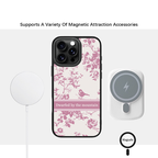 Case & Plate Series - Pink Toile Bird