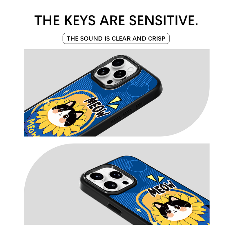 Case & Plate Series - Sunflower Cat "MEOW"