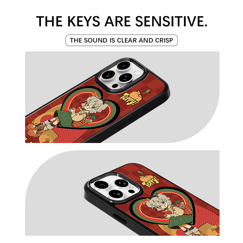 Case & Plate Series - Retro Anime Apple Girl