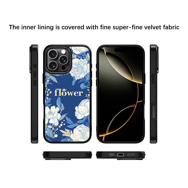 Case & Plate Series - Blue Peony Crown