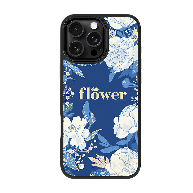 Case & Plate Series - Blue Peony Crown