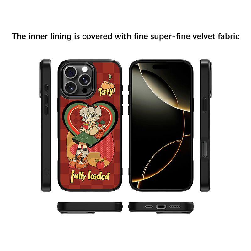 Case & Plate Series - Retro Anime Apple Girl Secondary image