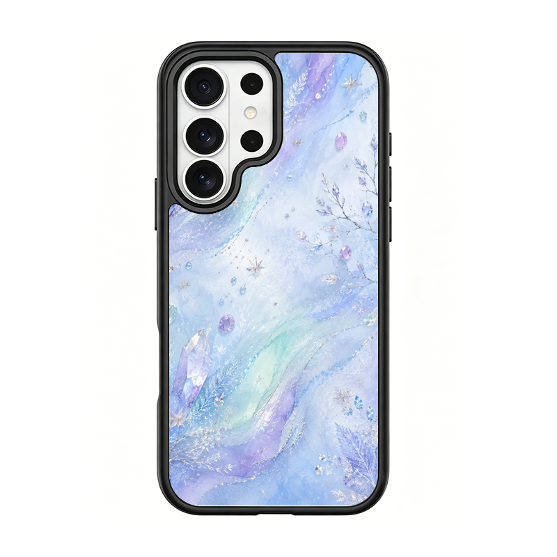 Aurora Frost Black phone case for Samsung S26 Ultra