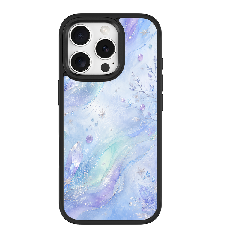 Aurora Frost Black phone case for iPhone 15 Plus