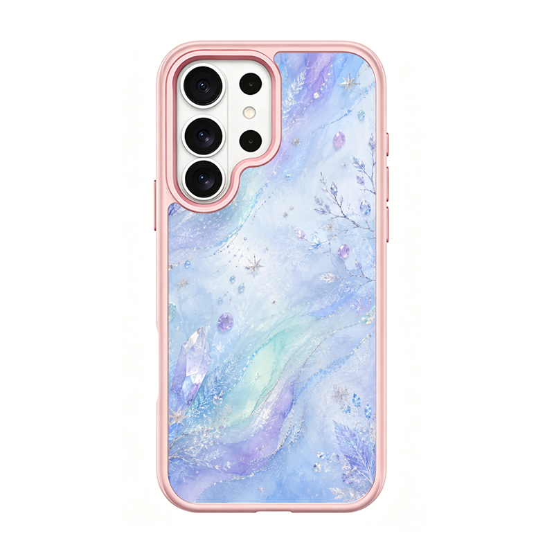 Aurora Frost Pink phone case for Samsung S25 Ultra