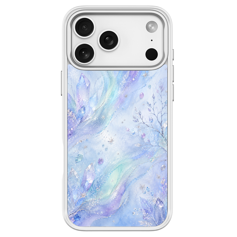 Aurora Frost White phone case for iPhone 18 Pro
