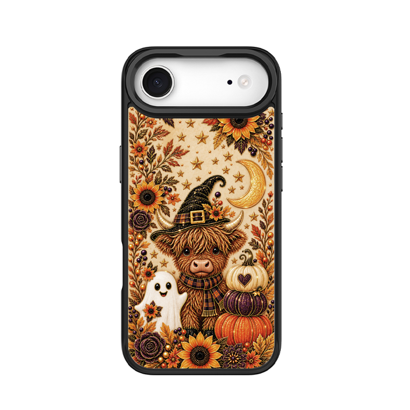 Autumn Highland Cow Witch Black phone case for iPhone 17 Air