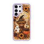 Autumn Highland Cow Witch Purple phone case for Samsung S26 Ultra