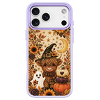 Autumn Highland Cow Witch Purple phone case for iPhone 17 Pro