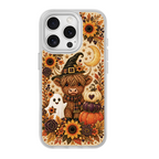 Autumn Highland Cow Witch White phone case for iPhone 15 Plus