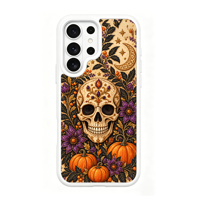 Autumn Macabre White phone case for Samsung S25 Ultra