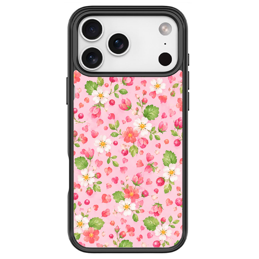 Berry Whim Black phone case for iPhone 17