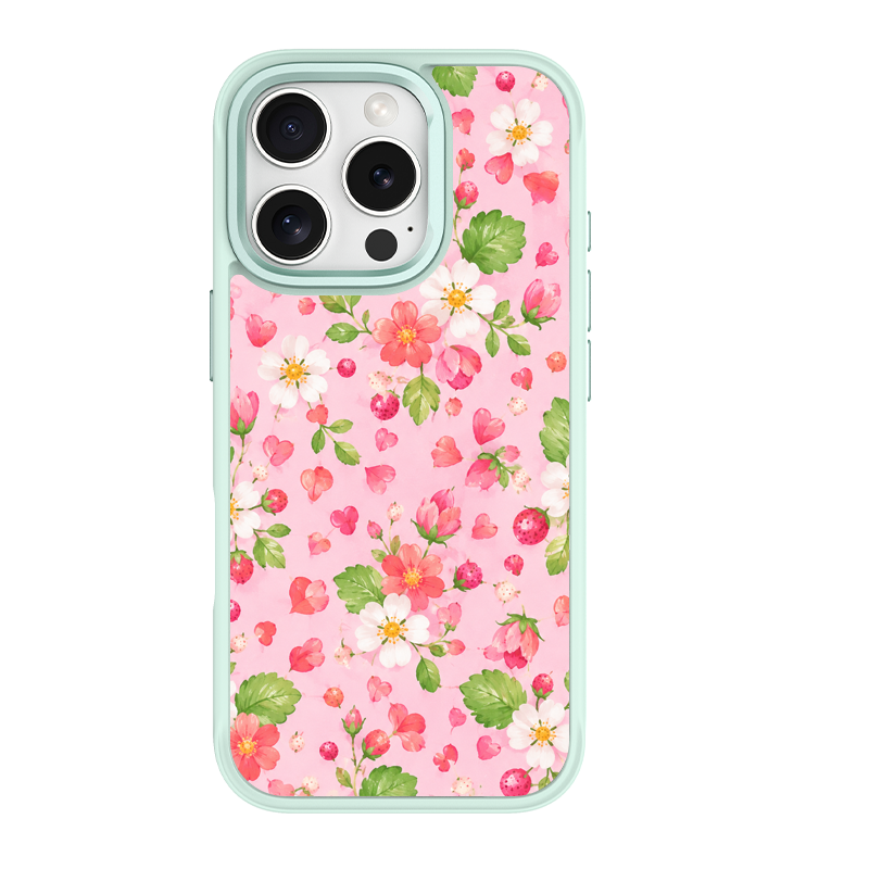 Berry Whim Green phone case for iPhone 15 Plus