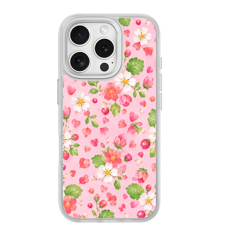 Berry Whim White phone case for iPhone 15 Pro Max