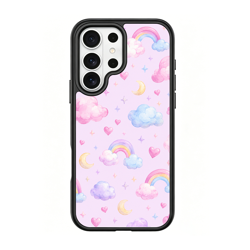 Cloud Parade Black phone case for Samsung S26 Ultra