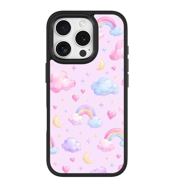 Cloud Parade Black phone case for iPhone 16 Pro