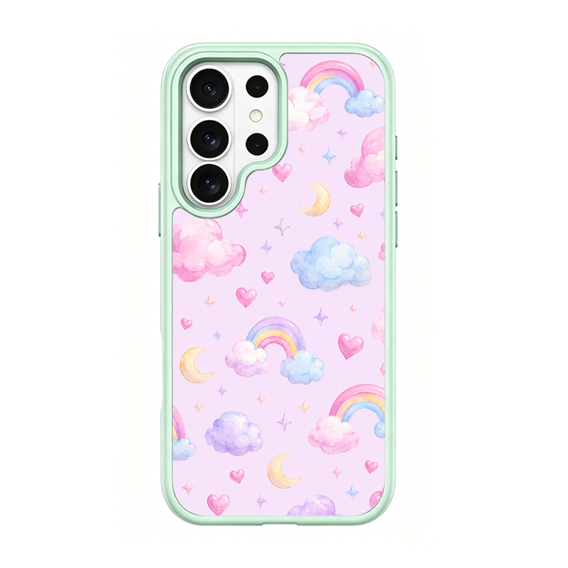 Cloud Parade Green phone case for Samsung S26 Ultra