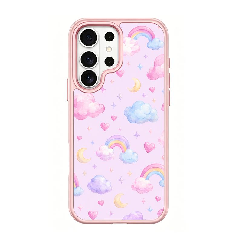 Cloud Parade Pink phone case for Samsung S26 Ultra