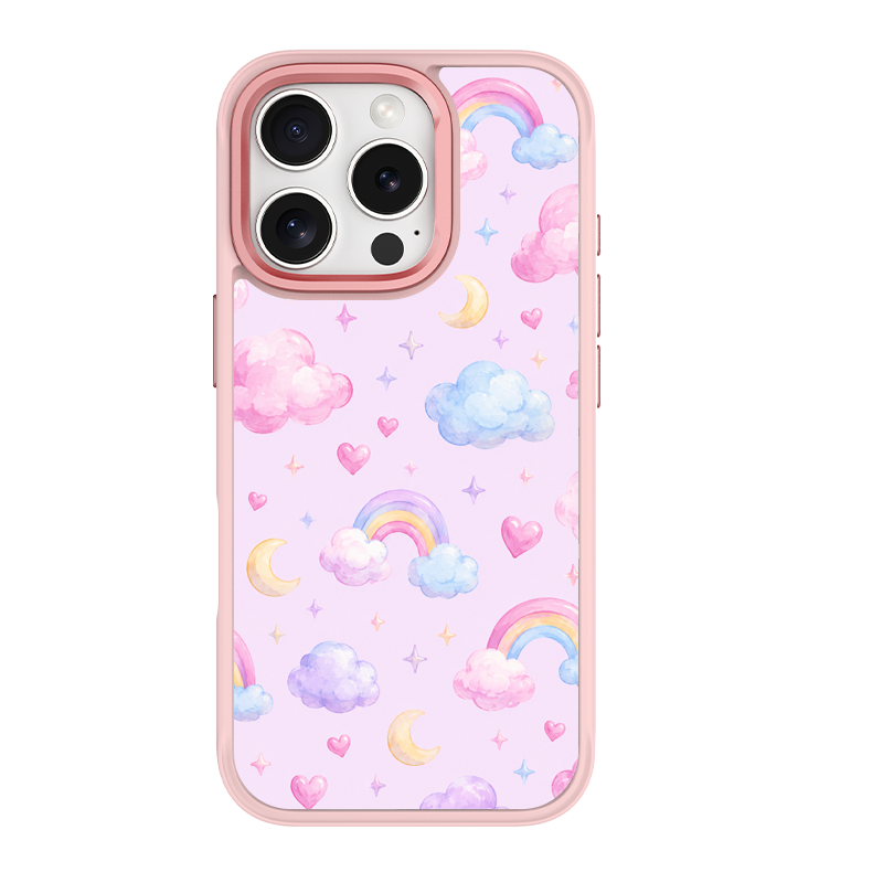 Cloud Parade Pink phone case for iPhone 16 Pro Max