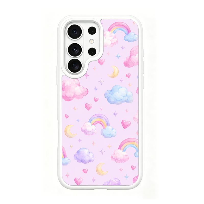 Cloud Parade White phone case for Samsung S25 Ultra