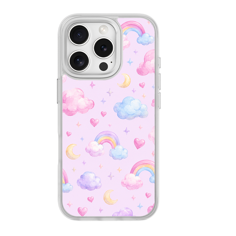 Cloud Parade White phone case for iPhone 16 Pro Max