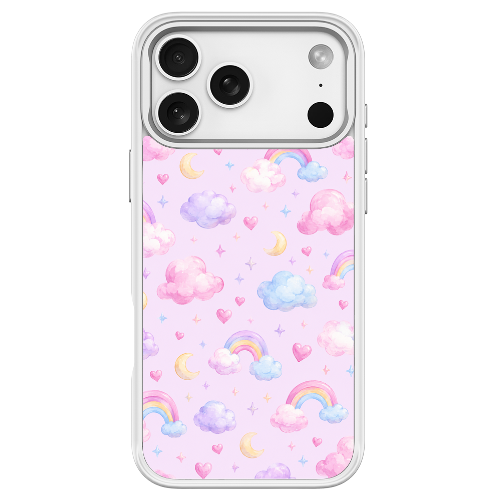 Cloud Parade White phone case for iPhone 18 Pro Max