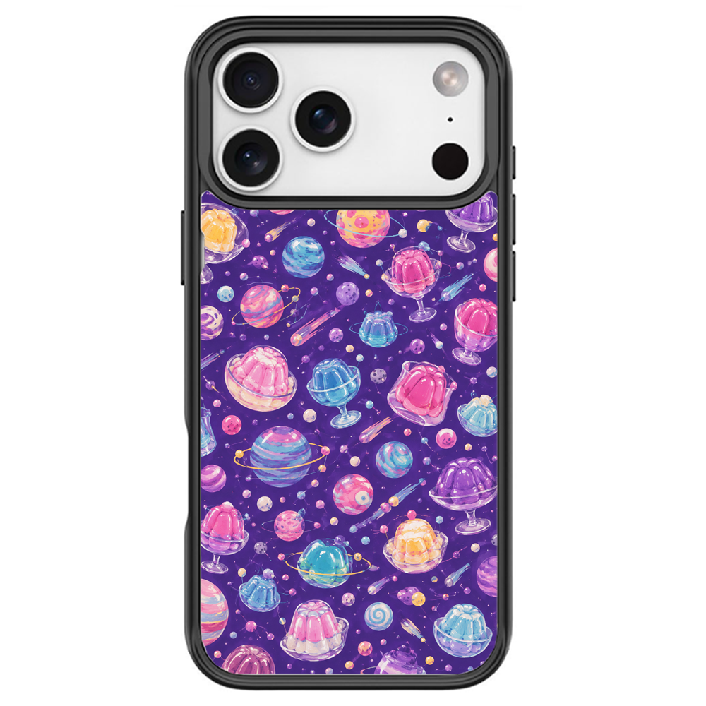Cosmic Jelly Black phone case for iPhone 17 Pro Max