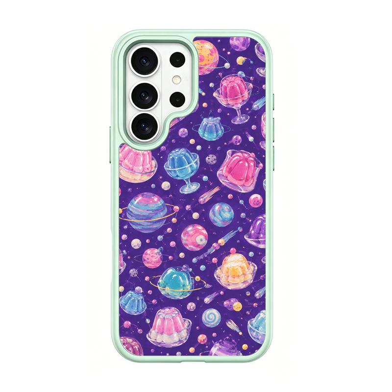 Cosmic Jelly Green phone case for Samsung S25 Ultra
