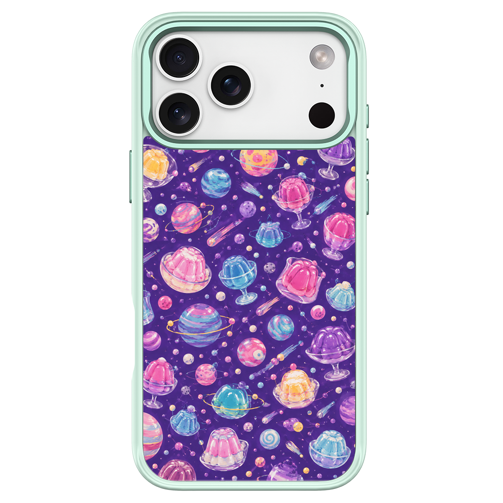 Cosmic Jelly Green phone case for iPhone 18 Pro Max