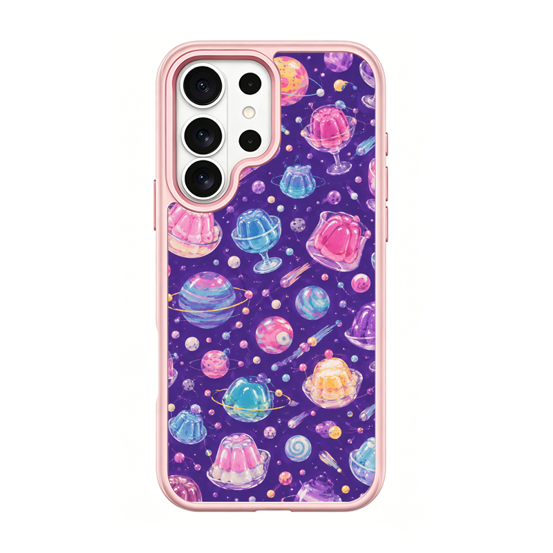Cosmic Jelly Pink phone case for Samsung S25 Ultra