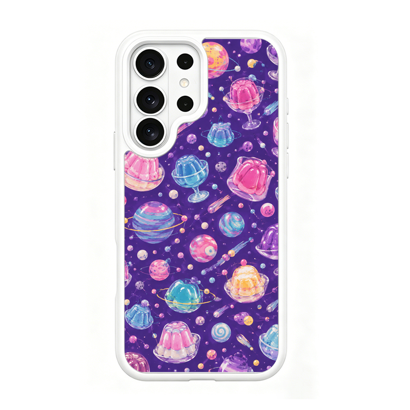 Cosmic Jelly White phone case for Samsung S26 Ultra