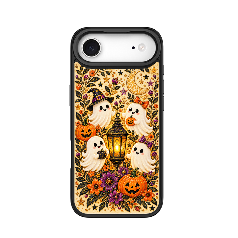Cute Ghost Lantern Black phone case for iPhone 17 Air
