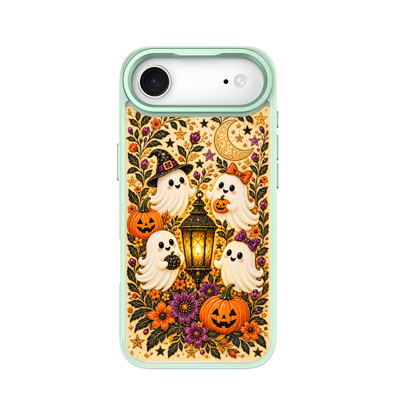 Cute Ghost Lantern Green phone case for iPhone 17 Air