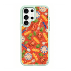Doodle Dinner Green phone case for Samsung S25 Ultra