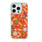 Doodle Dinner Green phone case for iPhone 16