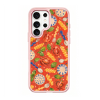 Doodle Dinner Pink phone case for Samsung S25 Ultra