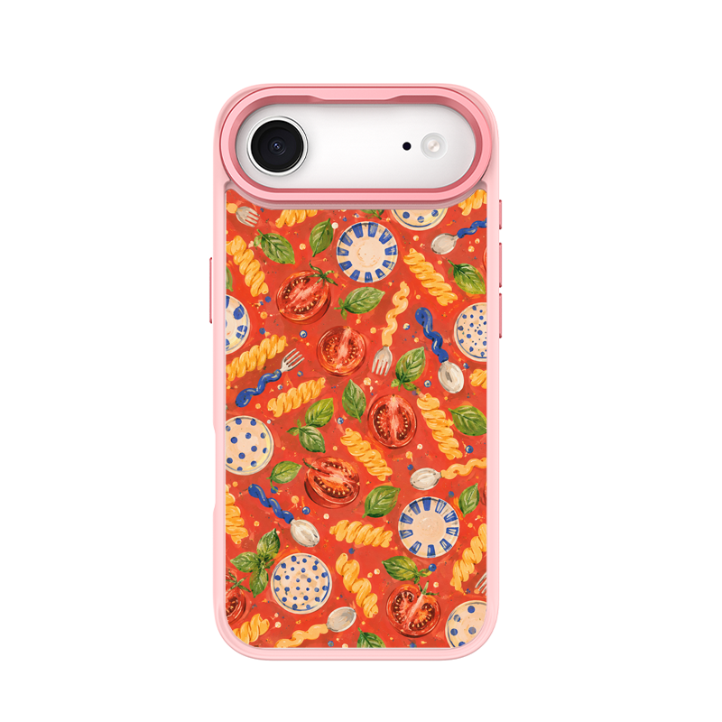 Doodle Dinner Pink phone case for iPhone 17 Air