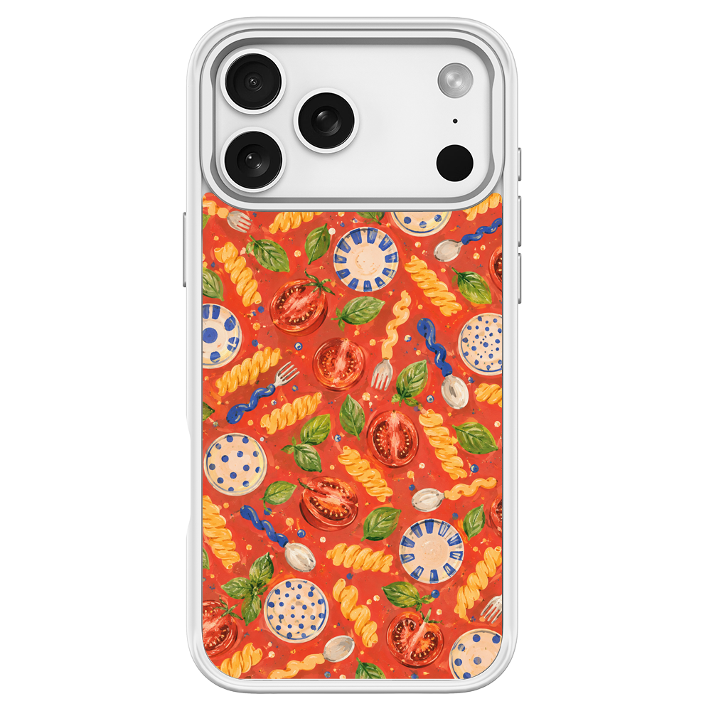 Doodle Dinner White phone case for iPhone 18 Pro
