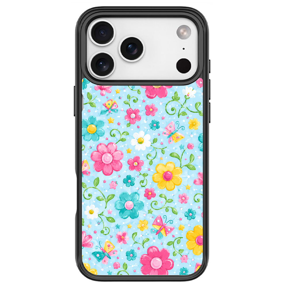 Flutter Garden Black phone case for iPhone 18 Pro Max