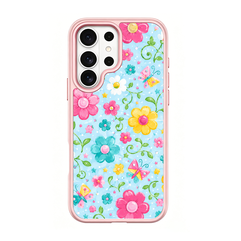 Flutter Garden Pink phone case for Samsung S26 Ultra