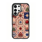Folk Tile Fest Black phone case for Samsung S25 Ultra
