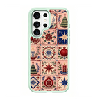 Folk Tile Fest Green phone case for Samsung S26 Ultra