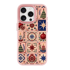 Folk Tile Fest Pink phone case for iPhone 16 Pro