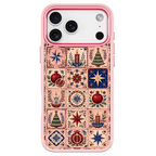 Folk Tile Fest Pink phone case for iPhone 17 Pro Max