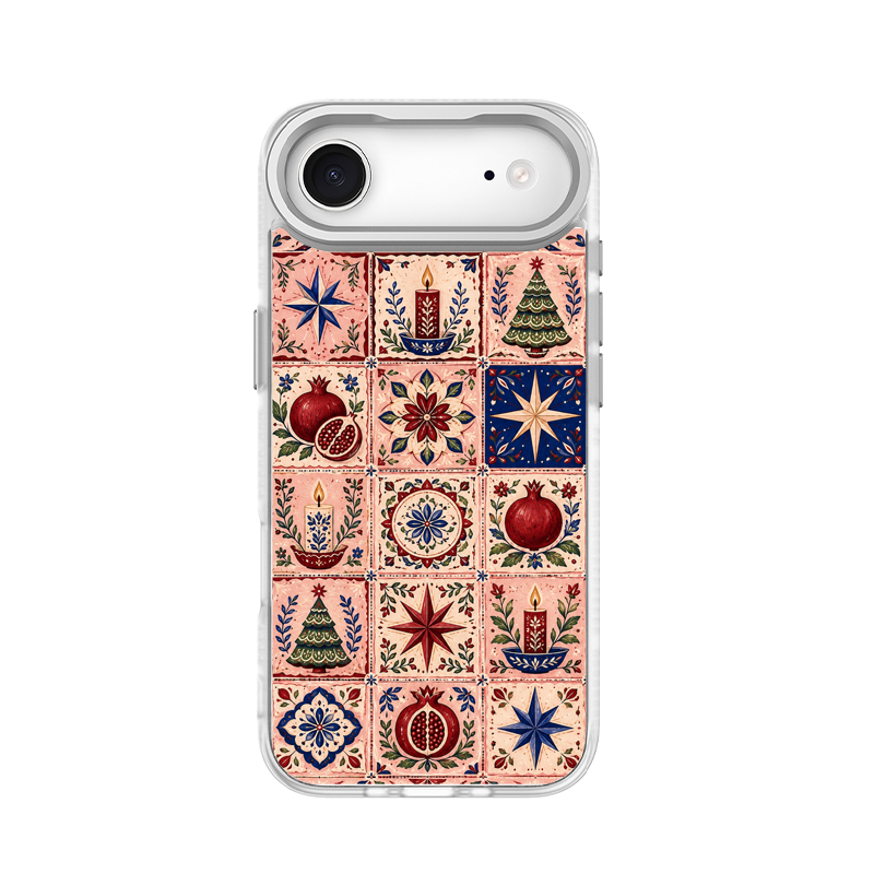 Folk Tile Fest White phone case for iPhone 17 Air