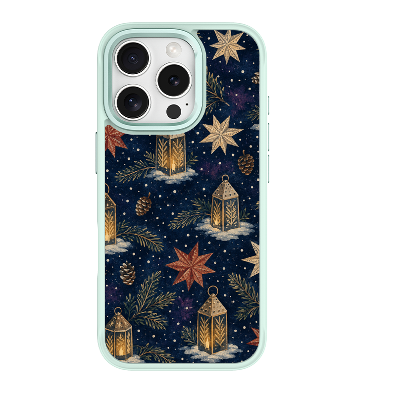 Lantern Snowfield Green phone case for iPhone 15 Pro