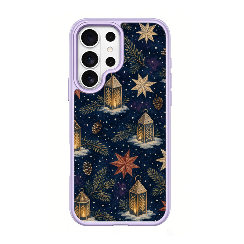 Lantern Snowfield Purple phone case for Samsung S25 Ultra